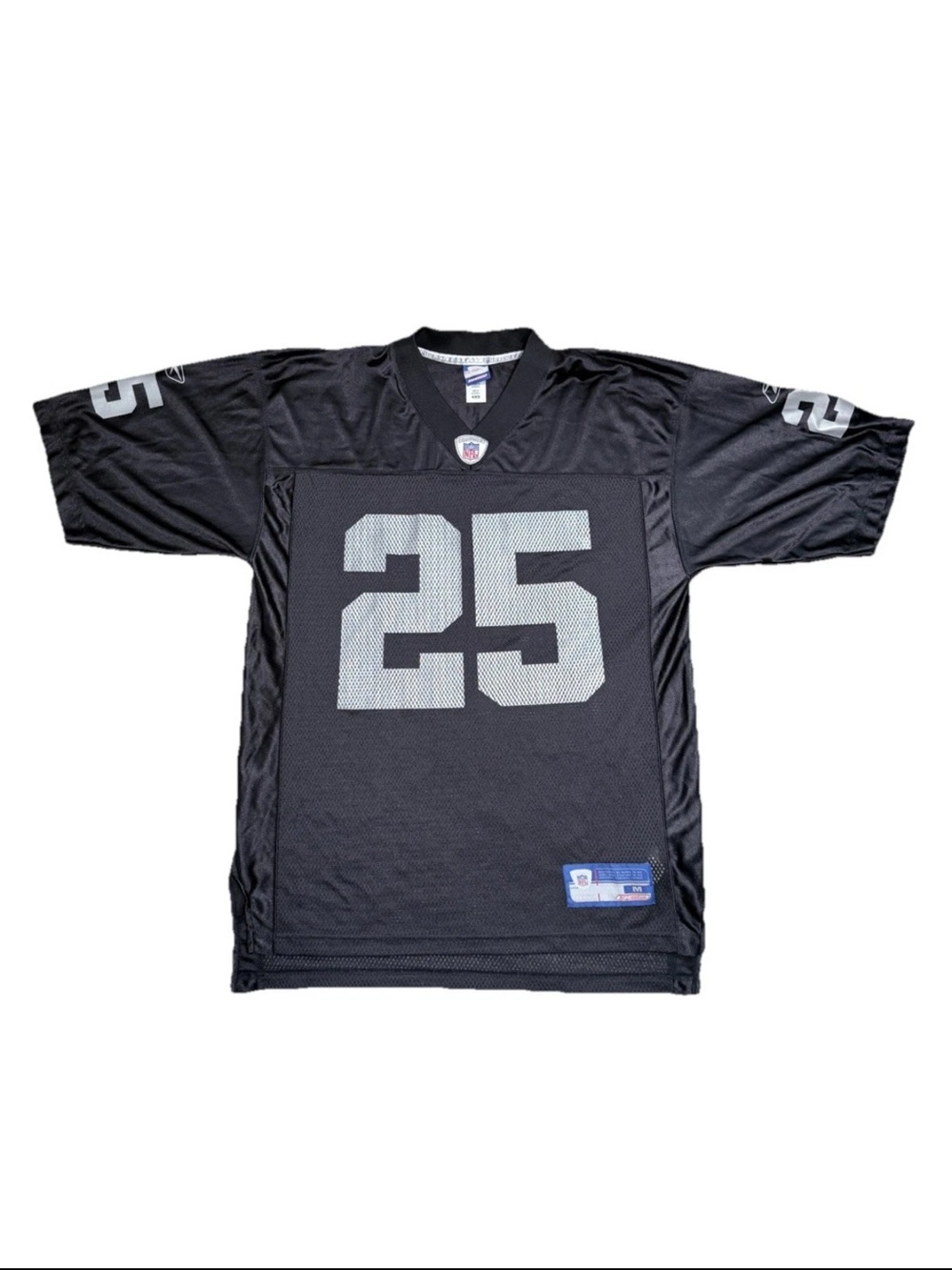 Vintage Reebok Oakland Raiders Charlie Garner #25 NFL Jersey Medium Y2K